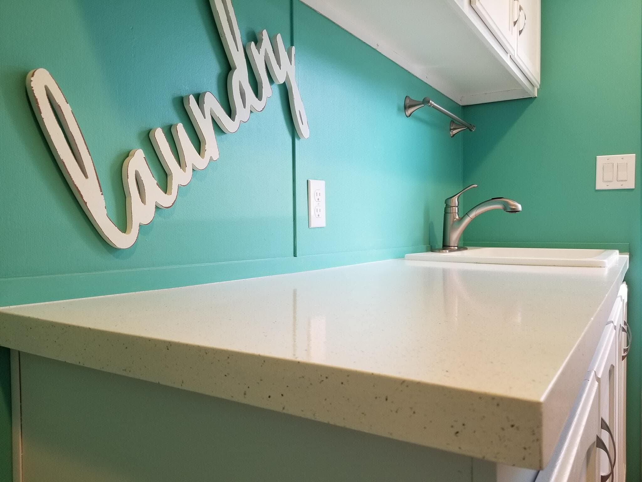 Custom countertop refinishing with professional finish by Heritage Coatings