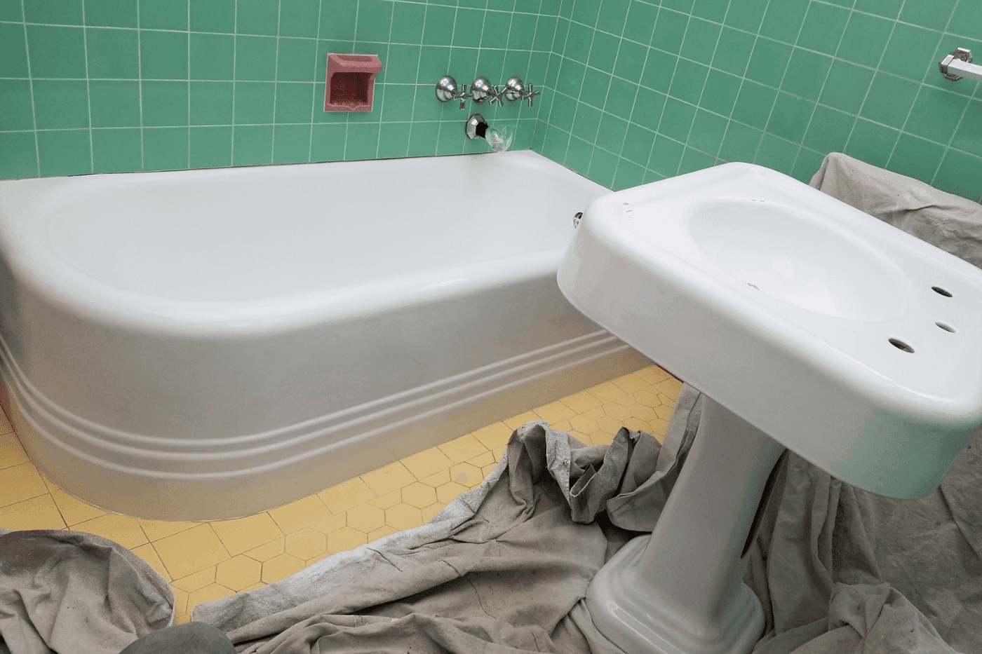 Classic white cabinet resurfacing with smooth professional finish in Montana