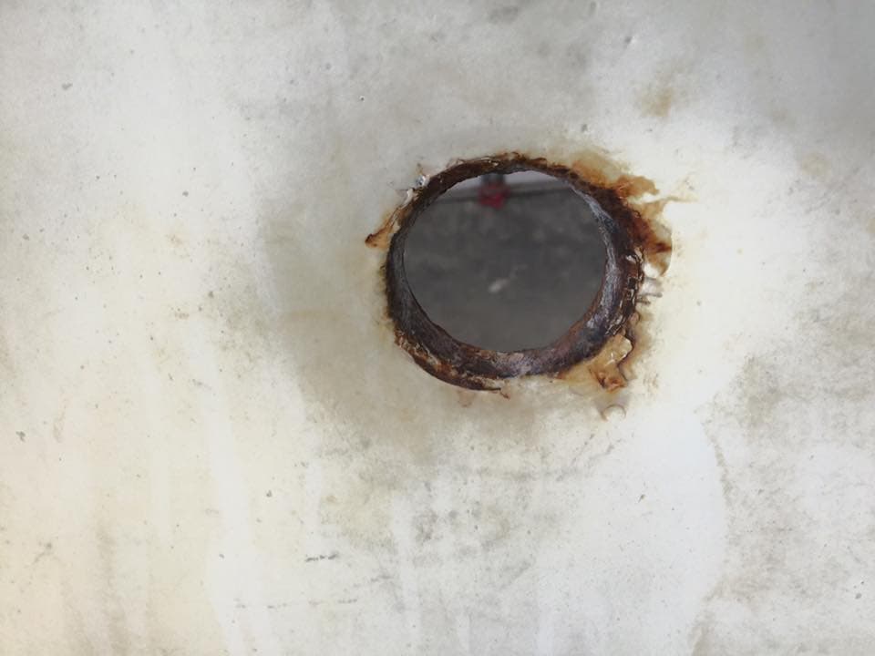 High back farm sink restoration by Heritage Coatings