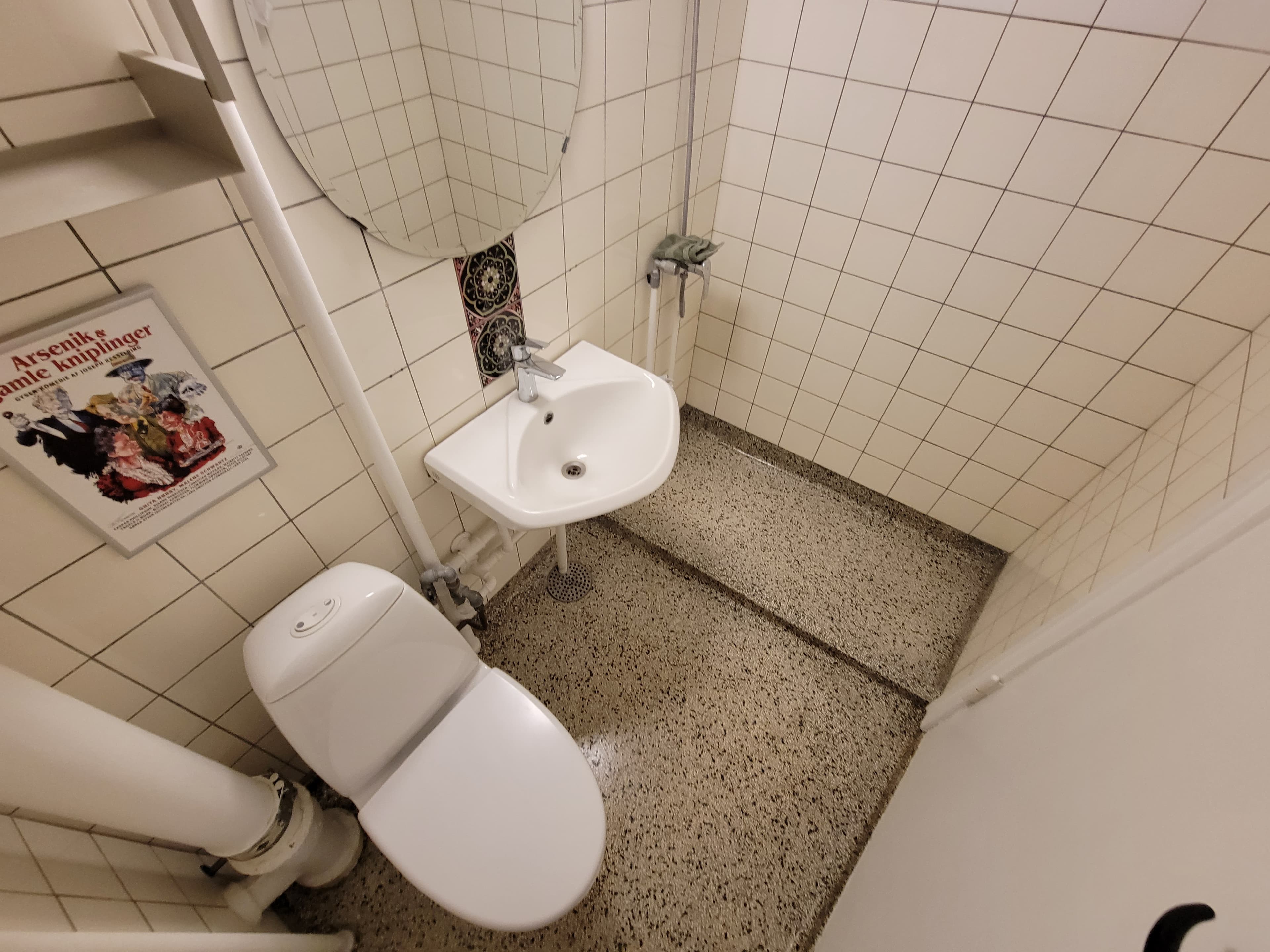 Terrazzo floor after professional sealing and polish