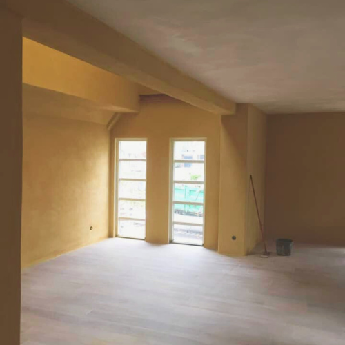 Decorative clay plaster wall finish by Heritage Coatings in Missoula, Montana